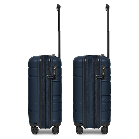 Redolz Essentials 11 4 Rollen Kabinentrolley 55 cm mit Dehnfalte