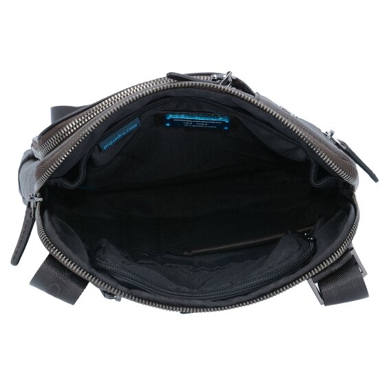 Piquadro Black Square Umhängetasche Leder 24 cm