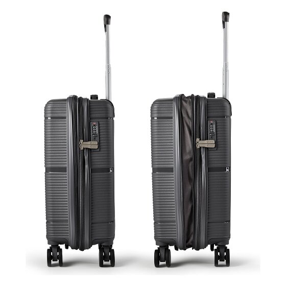 Benzi 5899 4 Rollen Kabinentrolley S 55 cm mit Dehnfalte