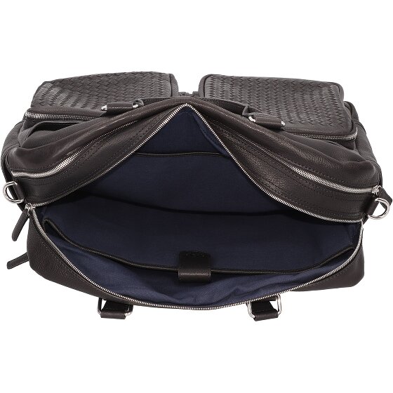 bugatti Woven Aktentasche Leder 48 cm