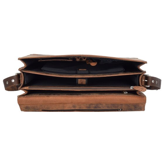 Plevier Retro Zeppelin Aktentasche Leder 43.5 cm Laptopfach