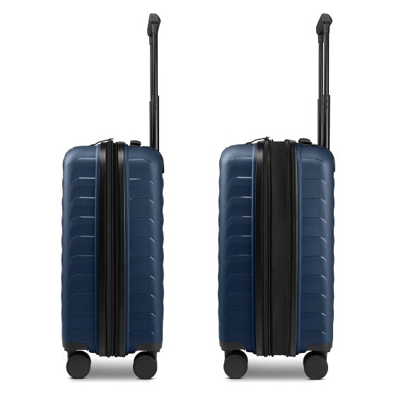 d&n Toronto 4 Rollen Kabinentrolley S 54 cm mit Dehnfalte