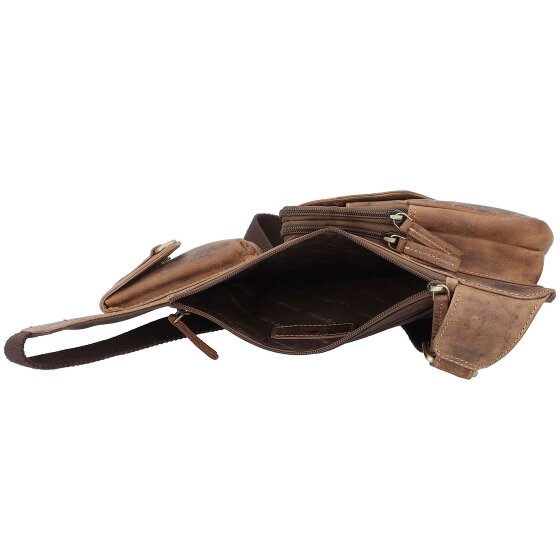 Greenburry Vintage Umhängetasche Leder 20 cm
