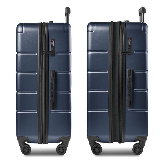 Police Dublin 4 Rollen Trolley L 75 cm mit Dehnfalte