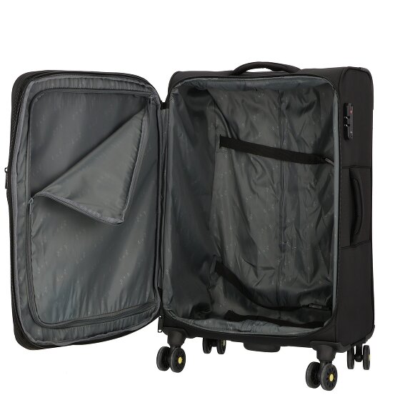 d&n Travel Line 9704 4 Rollen Trolley M 68 cm mit Dehnfalte