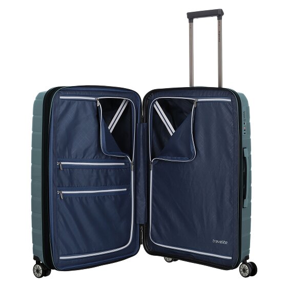 Travelite Air Base 4 Rollen Kofferset 3-teilig mit Dehnfalte