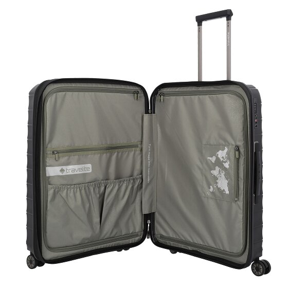 Travelite Mooby 4 Rollen Trolley M 66 cm mit Dehnfalte