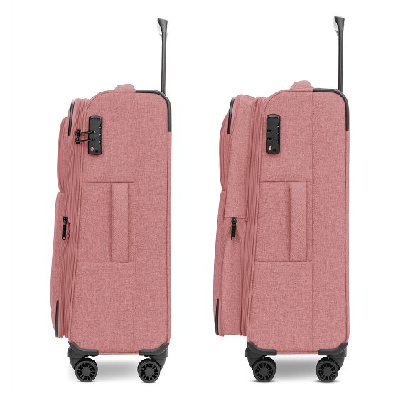 Redolz Essentials 12 MEDIUM 4-Rollen Trolley 67 cm mit Dehnfalte