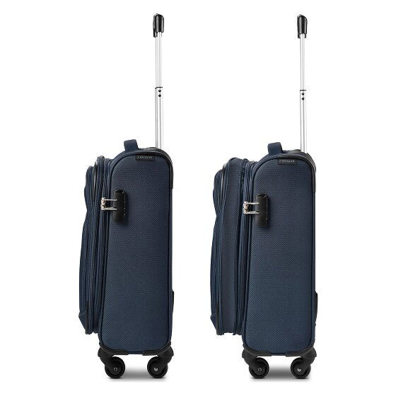 Wenger Beaumont 4 Rollen Kabinentrolley S 54 cm mit Dehnfalte