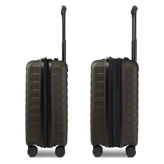 d&n Toronto 4 Rollen Kabinentrolley S 54 cm mit Dehnfalte