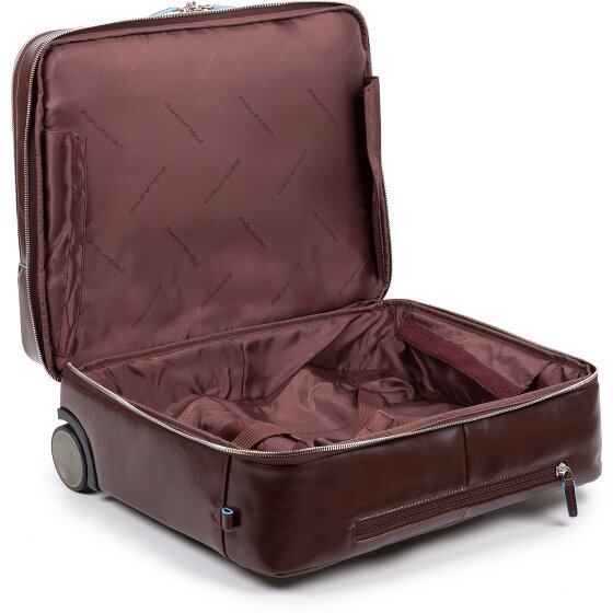 Piquadro Blue Square 2-Rollen Businesstrolley Leder 37 cm Laptopfach
