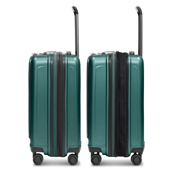 Redolz Essentials14 4-Rollen Kofferset Beautycase 4tlg mit Dehnfalte Laptopfach
