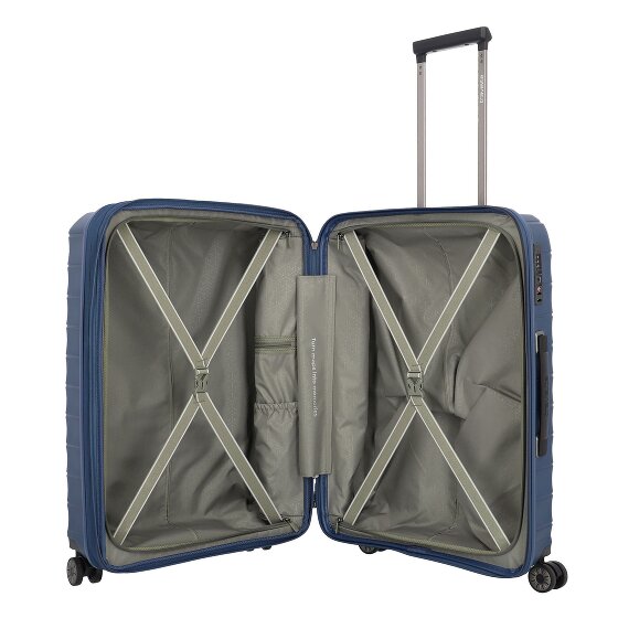 Travelite Mooby 4 Rollen Trolley M 66 cm mit Dehnfalte