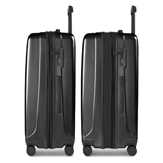 Police New York 4 Rollen Trolley L 72 cm mit Dehnfalte