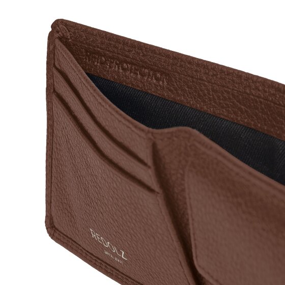 Redolz Leather Essentials QF kleine Geldbörse RFID Leder 10,5 cm