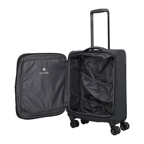 Travelite Corsiica 4 Rollen Kabinentrolley S 55 cm mit Dehnfalte