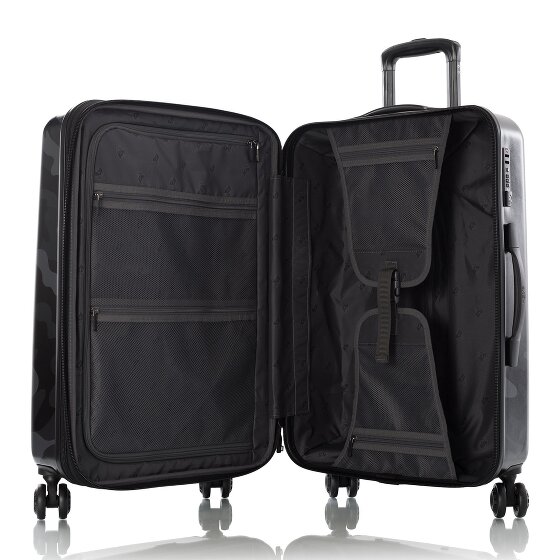 Heys Black Camo 4 Rollen Trolley M 66 cm mit Dehnfalte