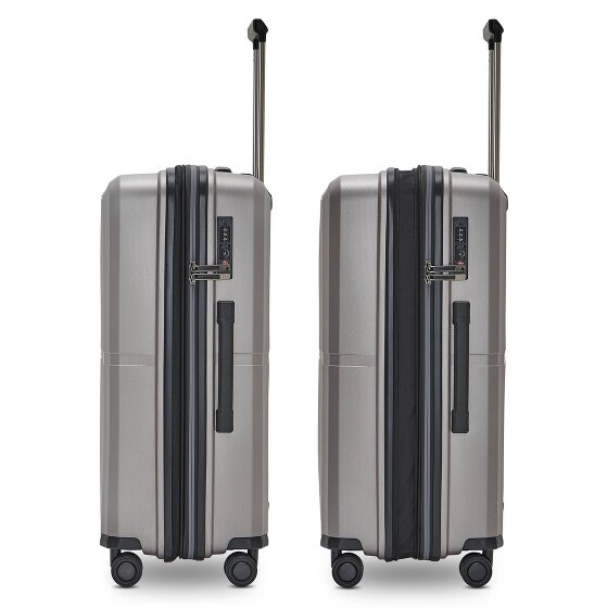 Pactastic Collection 01 4 Rollen Trolley M 67 cm mit Dehnfalte