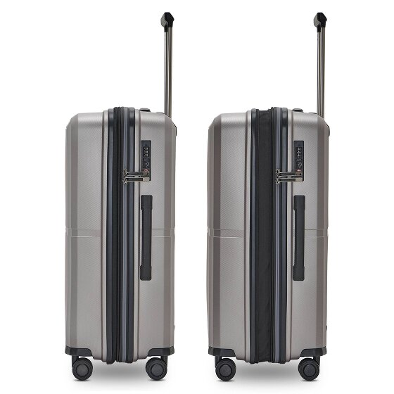 Pactastic Collection 01 4 Rollen Trolley M 67 cm mit Dehnfalte