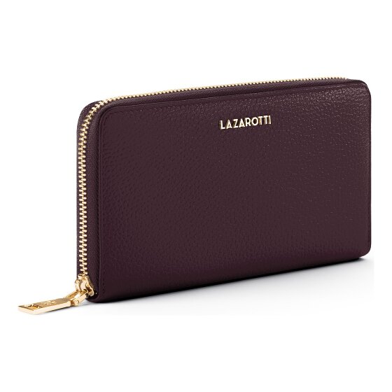 Lazarotti Bologna Leather XL Zip-Around Geldbörse Leder 19 cm