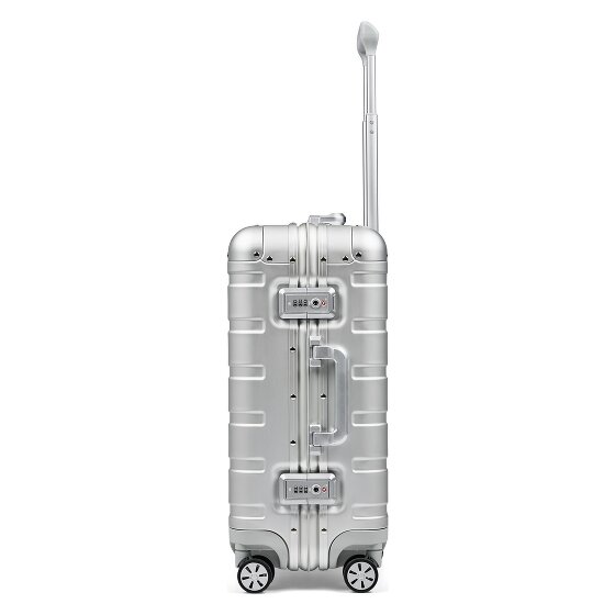 Redolz Pro Aluminium 4-Rollen Kabinentrolley S Aluminium 55 cm