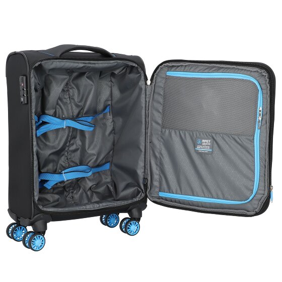 Roncato Crosslite 4 Rollen Kabinentrolley S 55 cm mit Dehnfalte