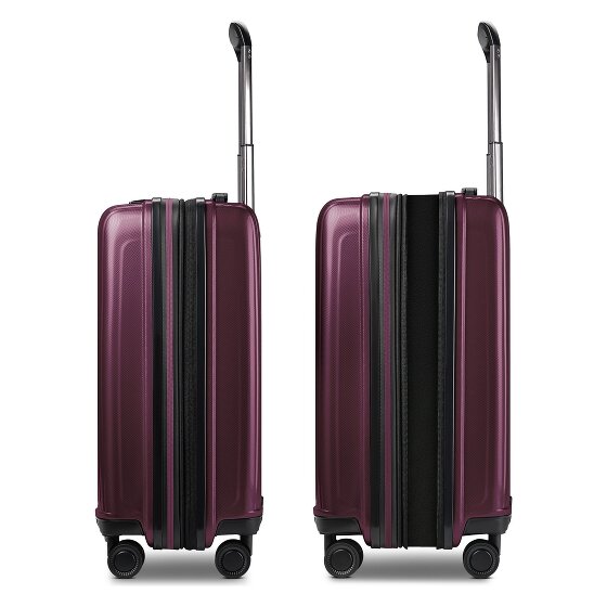 Redolz Essentials 14 Kofferset 2 tlg. Kabinentrolley mit Dehnfalte & Beautycase