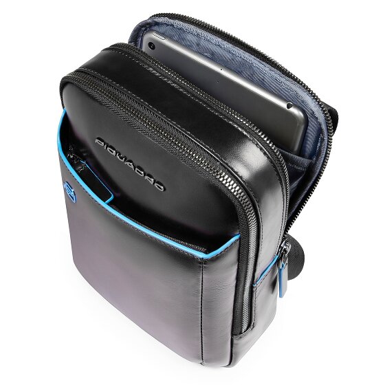 Piquadro Blue Square Mini Bag Umhängetasche Leder 17 cm