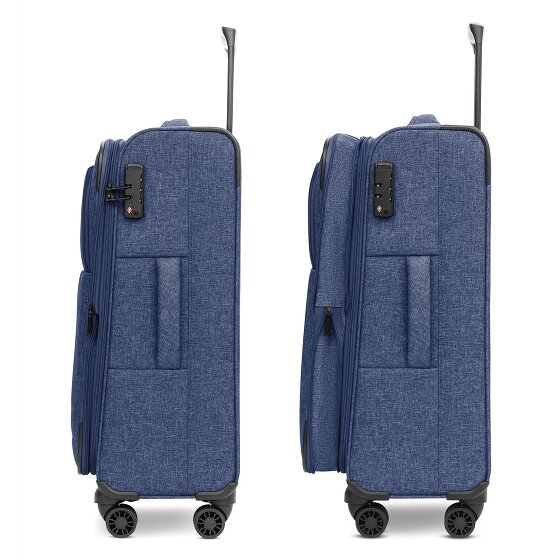 Redolz Essentials 12 MEDIUM 4-Rollen Trolley 67 cm mit Dehnfalte