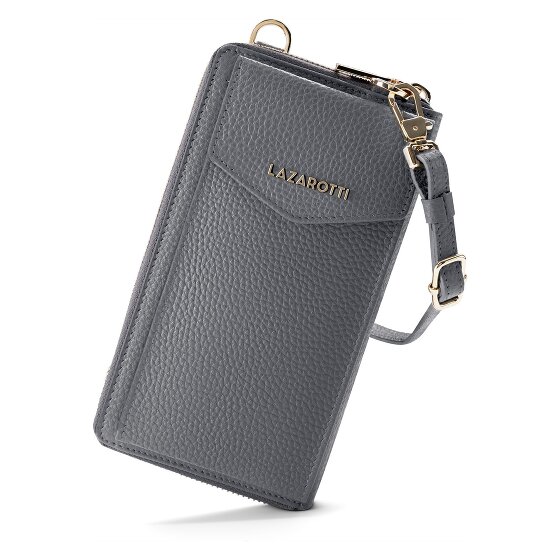 Lazarotti Bologna Leather Zip-Around Geldbörse Handytasche Leder 19 cm