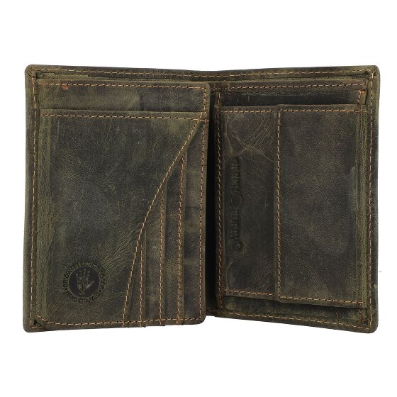 Greenburry Vintage Geldbörse Leder 9.5 cm