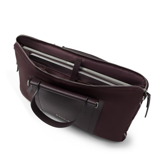 Piquadro Lyra Aktentasche Leder 42 cm Laptopfach mit Dehnfalte