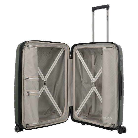 Travelite Air Base 4 Rollen Kofferset 3-teilig mit Dehnfalte