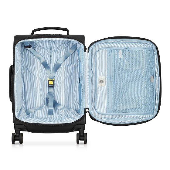 Delsey Paris Turenne Soft 4 Rollen Kabinentrolley 55 cm mit Dehnfalte