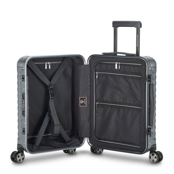 Roncato Uno Aluminium 4-Rollen Kabinentrolley Aluminium 55 cm