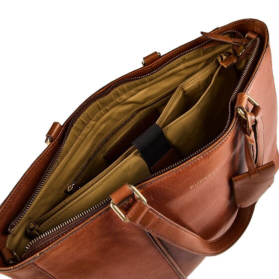 Burkely Fine Florence Shopper Tasche Leder 36 cm Laptopfach