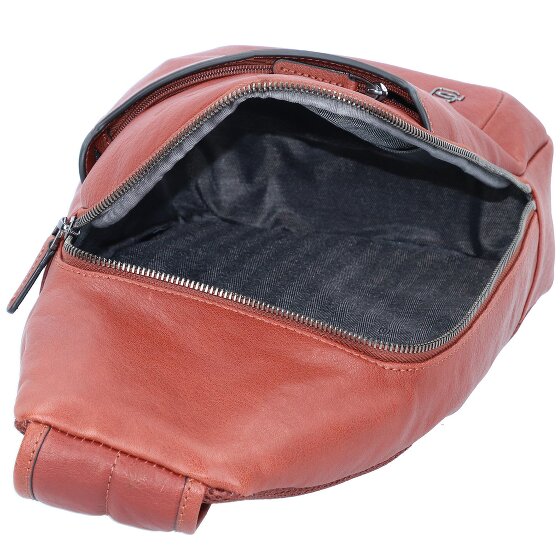 Piquadro Black Square Sling Bag Leder 39 cm