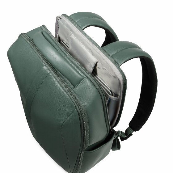 Piquadro Russel Daypack RFID Schutz Leder 41 cm Laptopfach