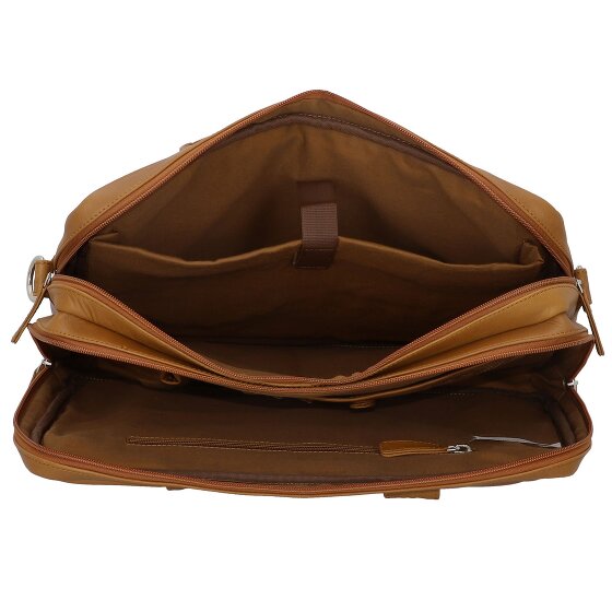 Dermata Aktentasche Leder 39 cm Laptopfach