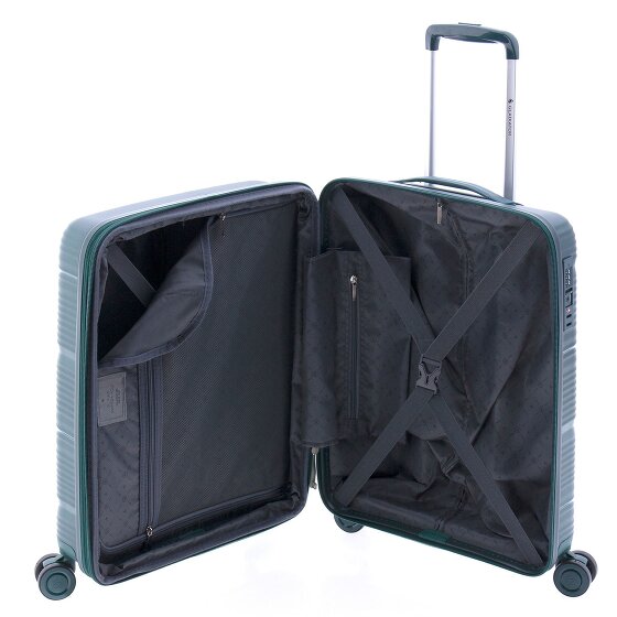 Gladiator 0800 4 Rollen Kabinentrolley 55 cm mit Dehnfalte