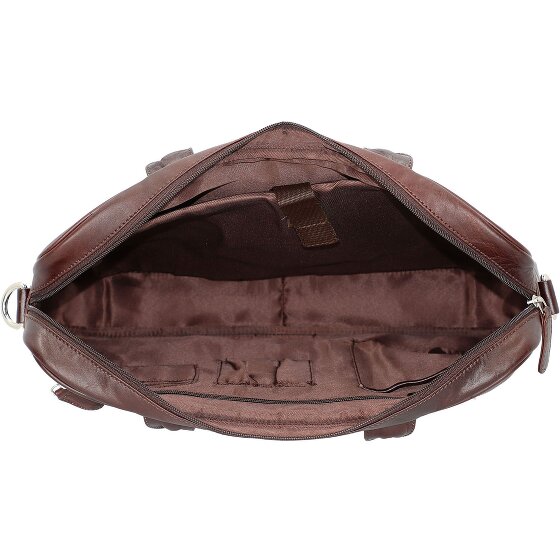 Dermata Aktentasche Leder 39 cm Laptopfach