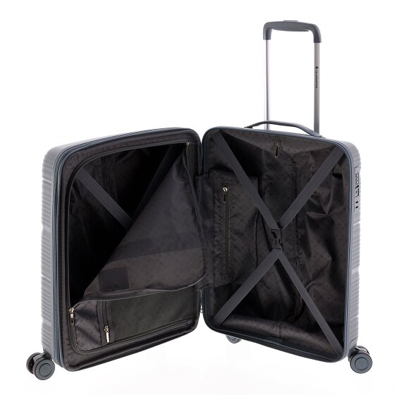 Gladiator 0800 4 Rollen Kabinentrolley 55 cm mit Dehnfalte