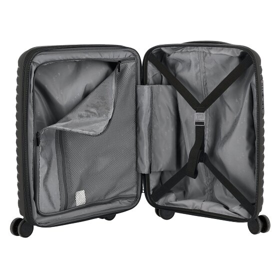 d&n Travel Line 4500 4 Rollen Kabinentrolley S 55 cm mit Dehnfalte