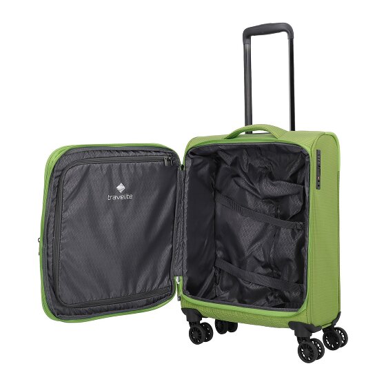 Travelite Corsiica 4 Rollen Kabinentrolley S 55 cm mit Dehnfalte