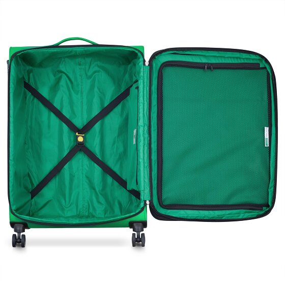 Delsey Paris x United Colors of Benetton Color Block 4-Rollen Trolley 77cm mit Dehnfalte