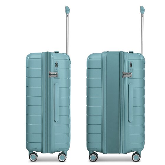 Franky London 4 Rollen Kabinentrolley S 55 cm mit Dehnfalte