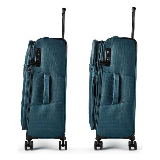 d&n Travel Line 9804 4 Rollen Trolley M 68 cm mit Dehnfalte