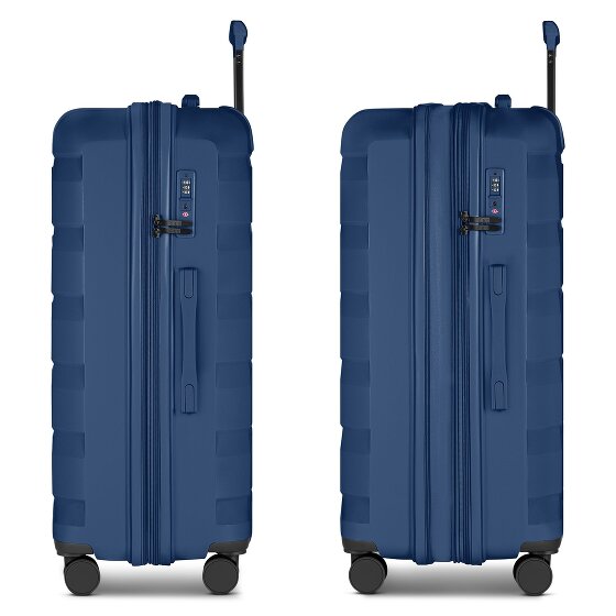 d&n South Dakota 4 Rollen Trolley L 76 cm mit Dehnfalte