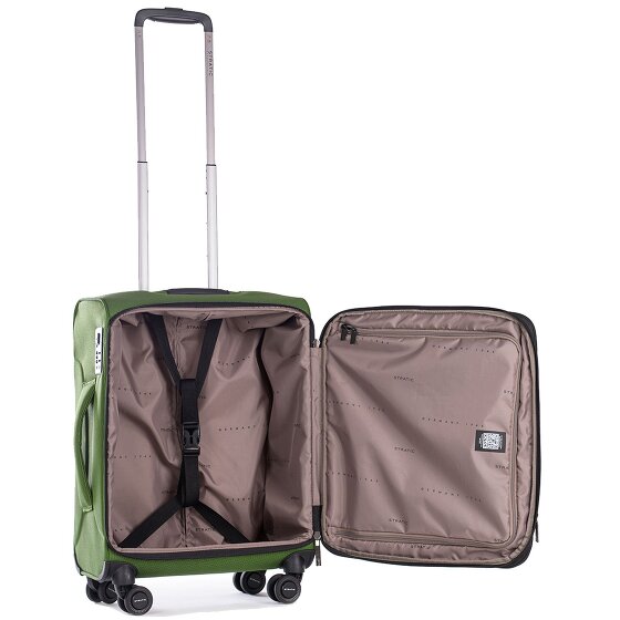 Stratic Bendigo Light + 4 Rollen Kabinentrolley 54 cm mit Dehnfalte