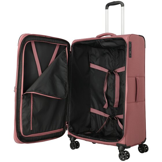 Travelite Kick Off 4 Rollen Trolley L 78 cm mit Dehnfalte
